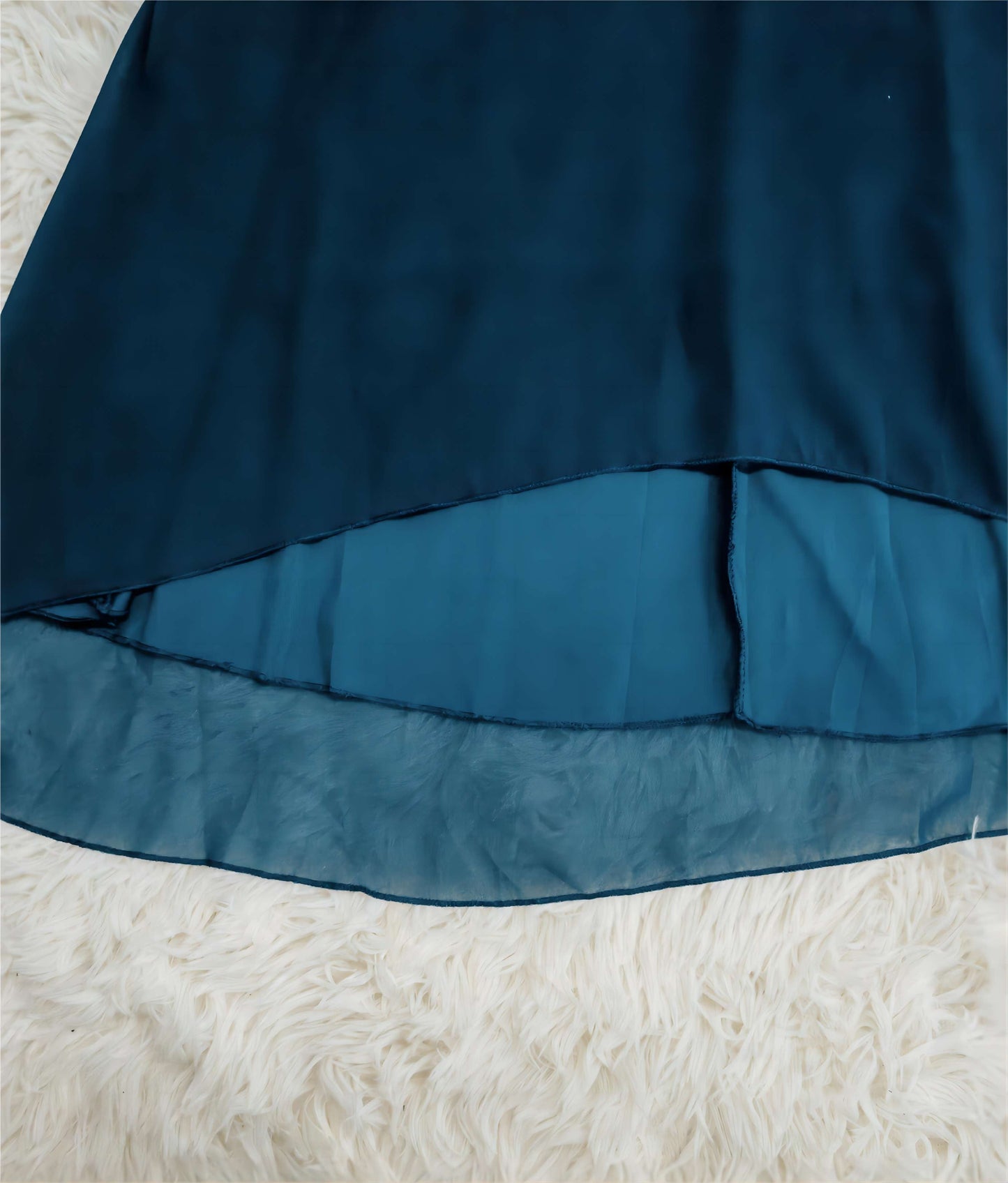 Women’s Navy Chiffon Midi Dress
