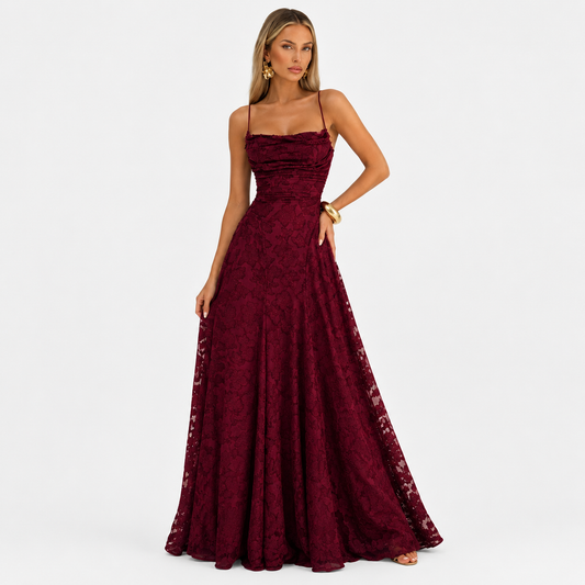 Women’s Floral Spaghetti Strap Maxi Dress