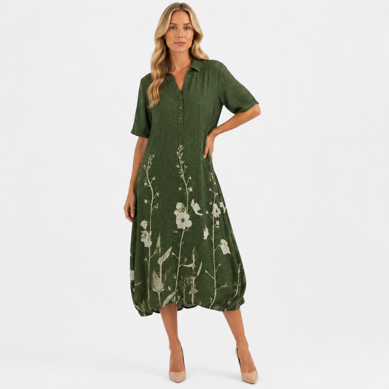 Women’s Floral V-Neck Summer Dress