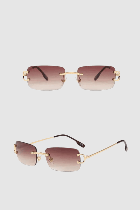 Women’s Rimless Rectangle Sunglasses