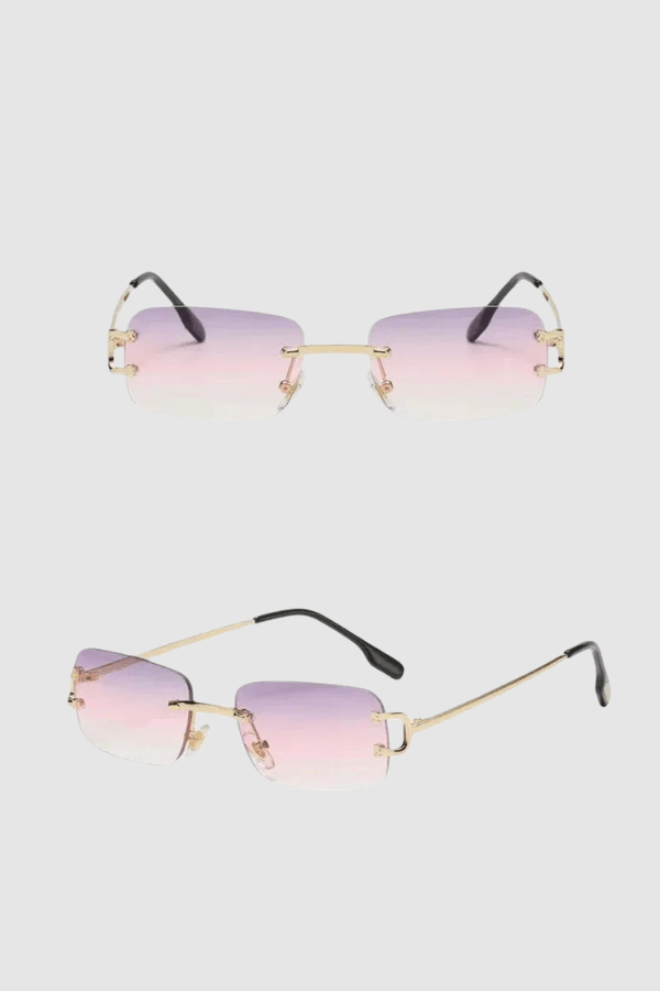 Women’s Rimless Rectangle Sunglasses
