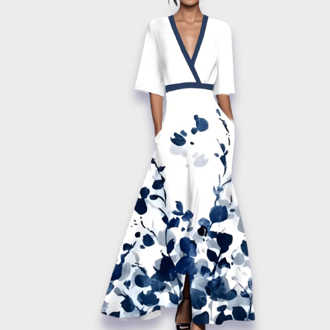 Women’s Floral Wrap Maxi Dress