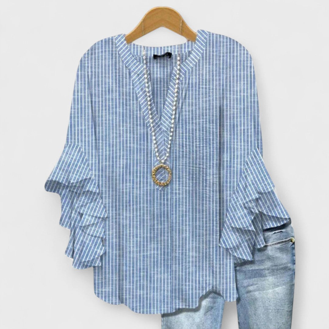 Women’s Floral V-Neck Blouse