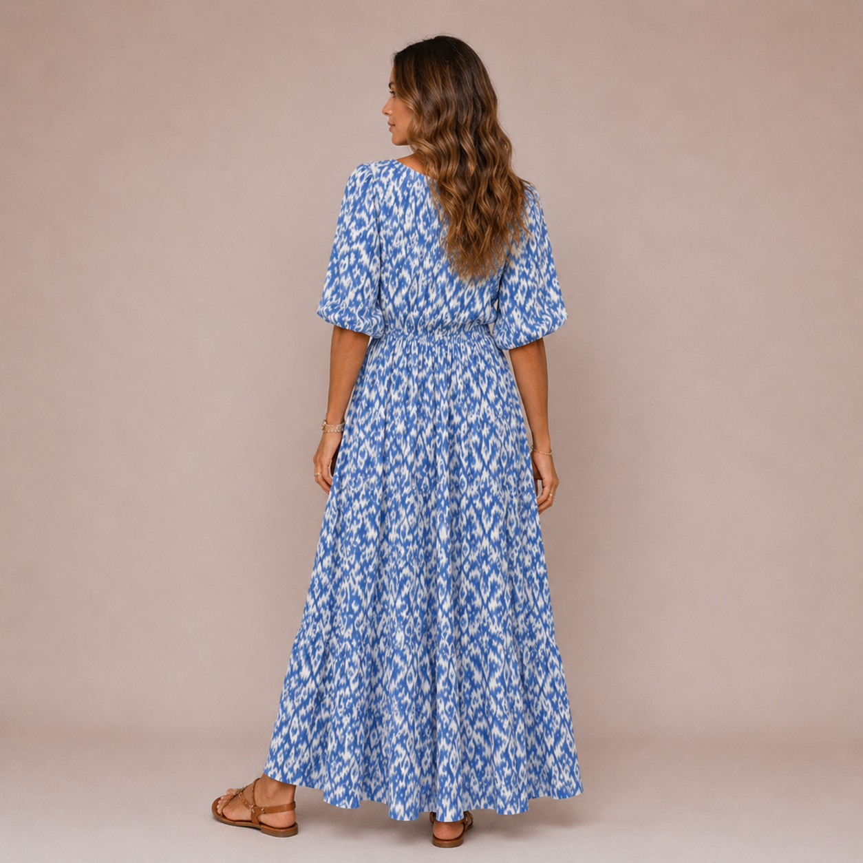 Women’s Boho V-Neck Maxi Dress