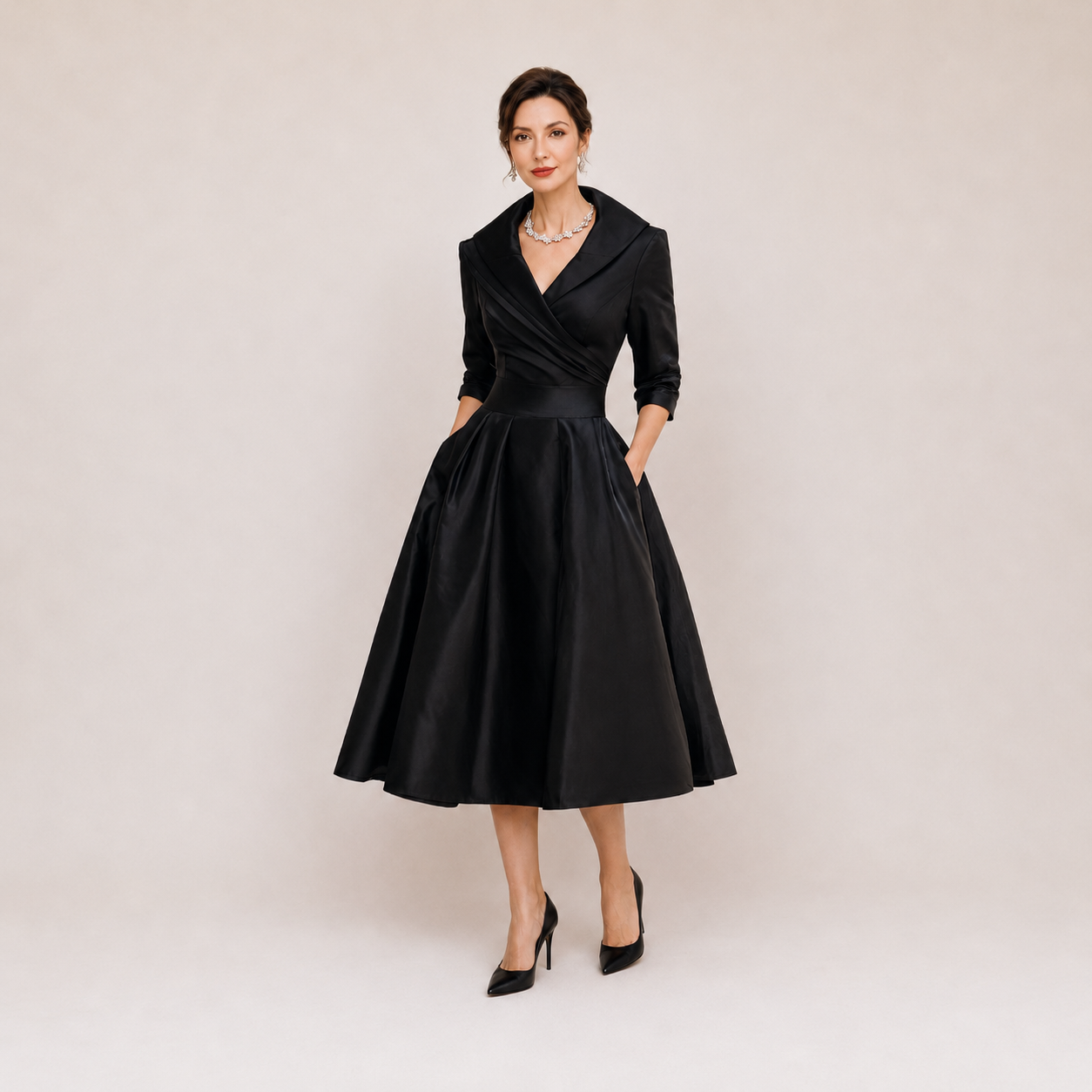 Women’s High Neck Occasion Dress