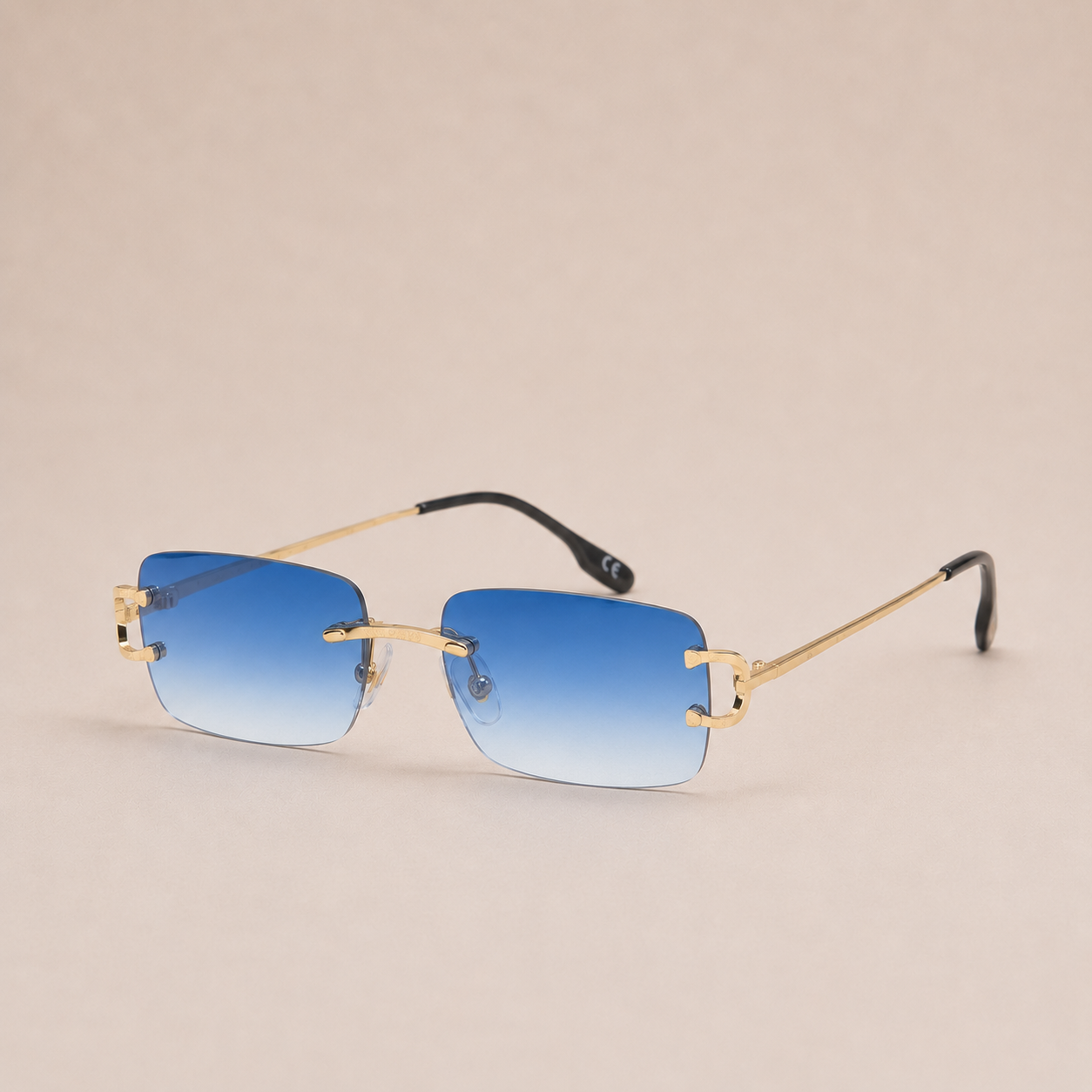 Women’s Rimless Rectangle Sunglasses