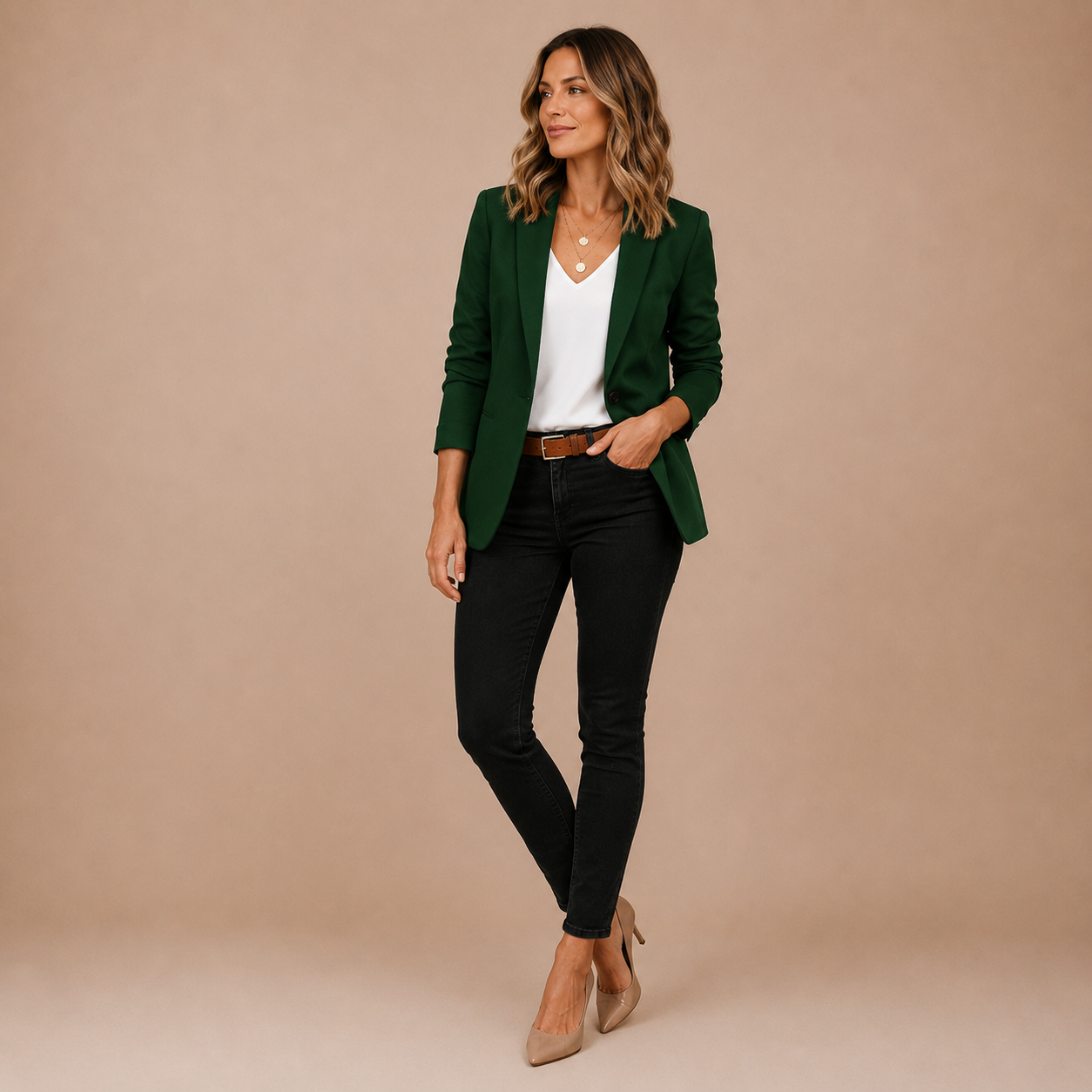 Women’s Button Long Sleeve Blazer