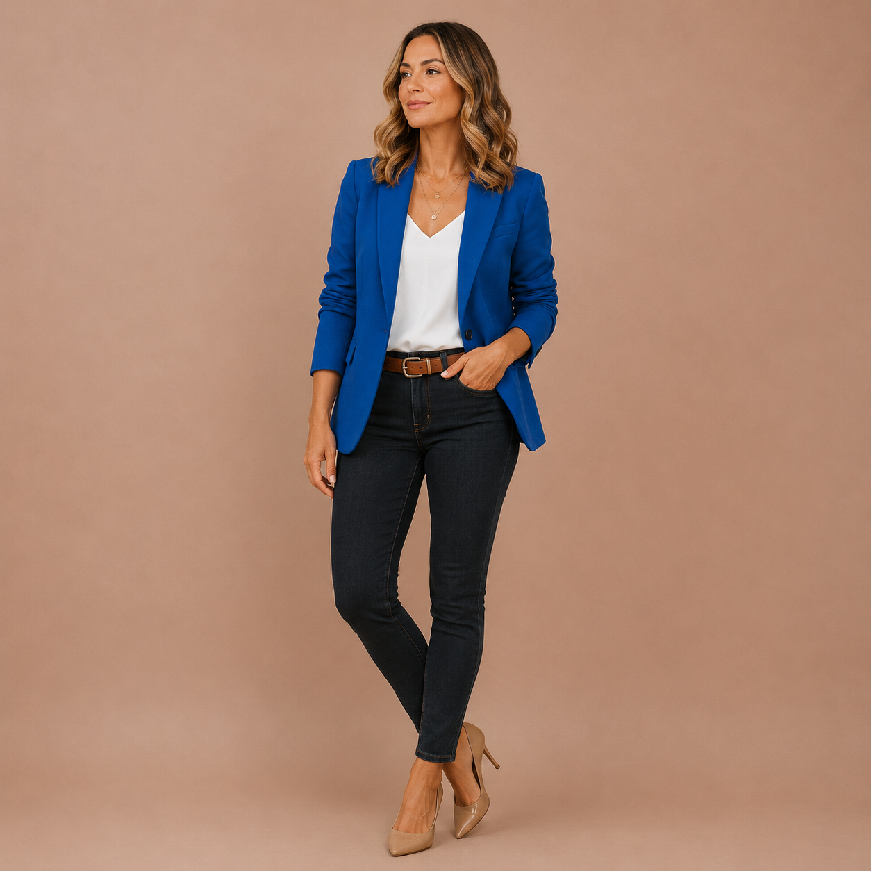 Women’s Button Long Sleeve Blazer