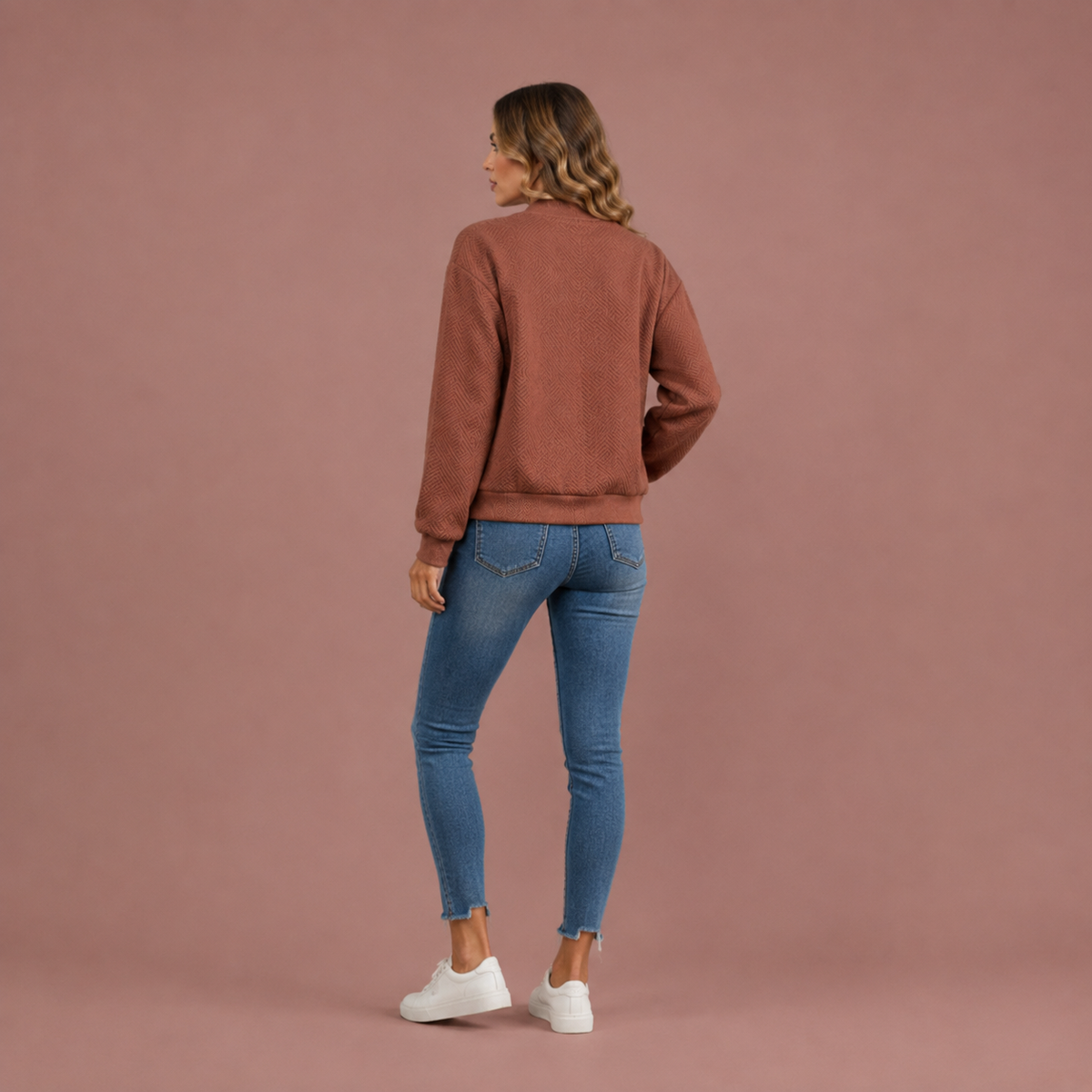 Women’s Geometric Bomber Jacket