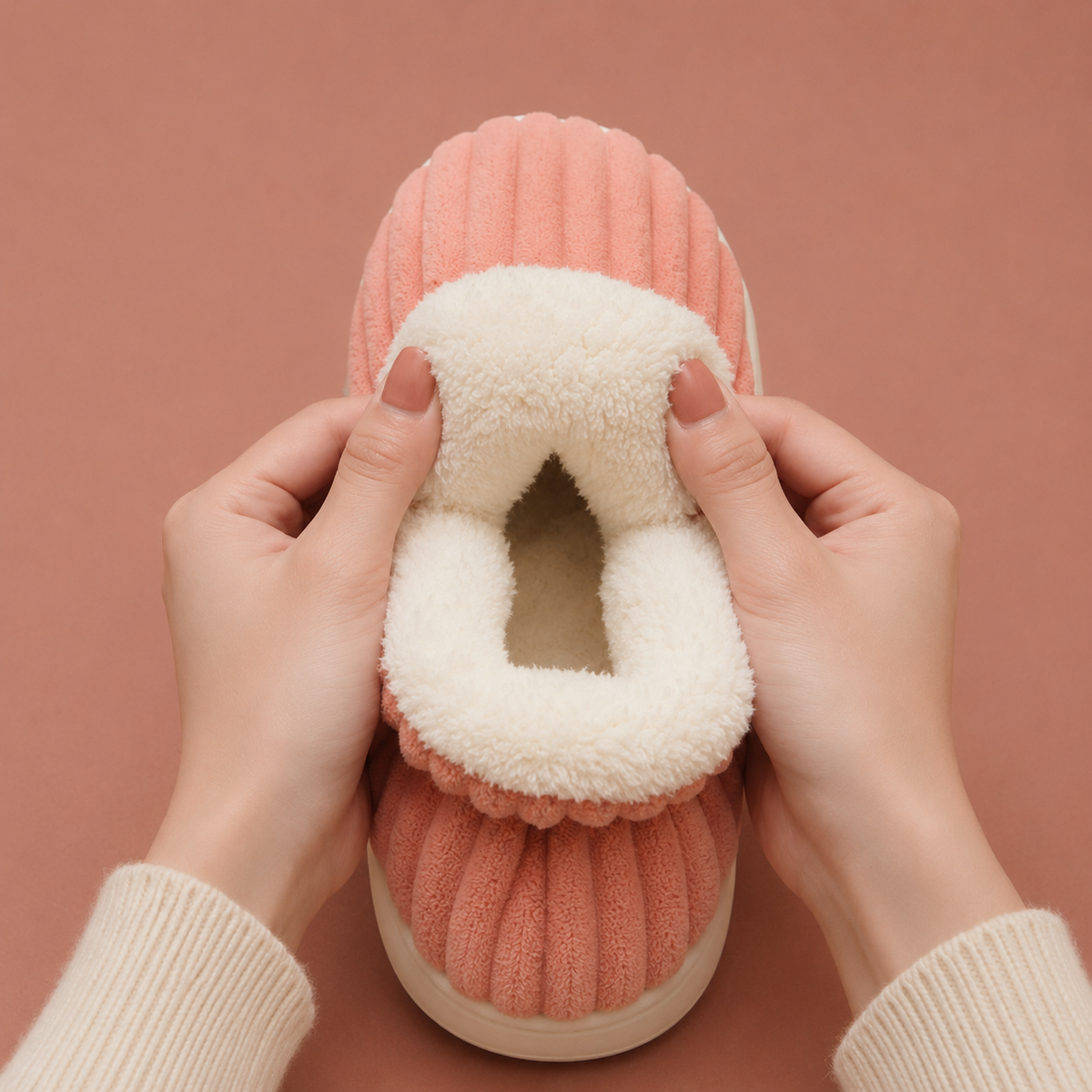 Fleece Lined Slippers | Anti-Slip