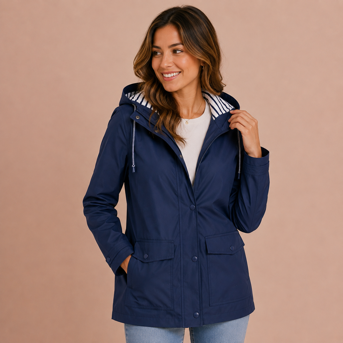 Women’s Waterproof Hooded Raincoat