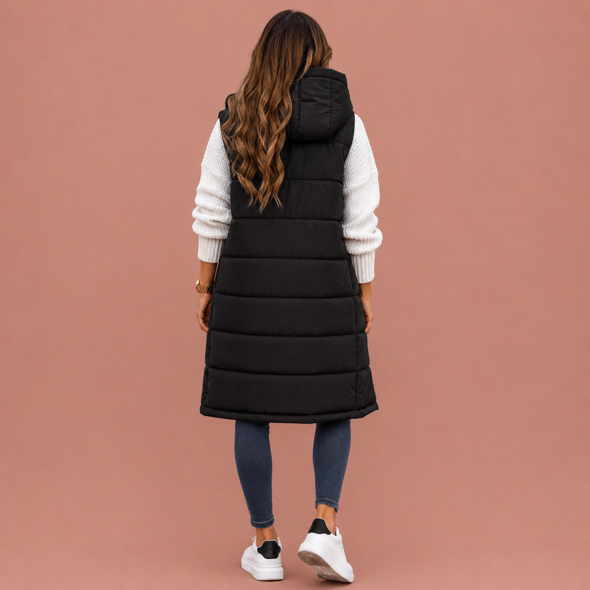 Women’s Knee Length Puffer Gilet