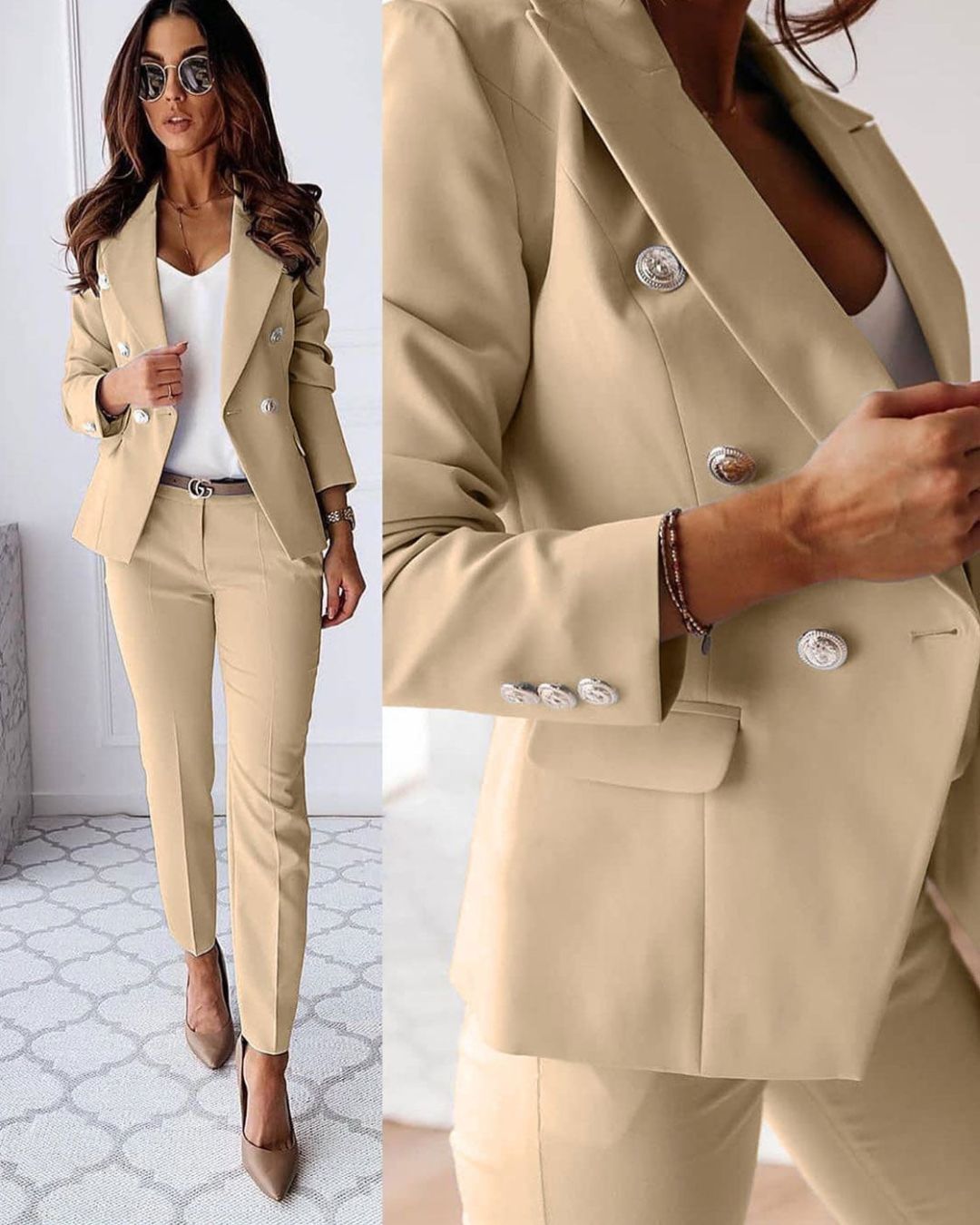 Women’s Double Breasted Trouser Suit