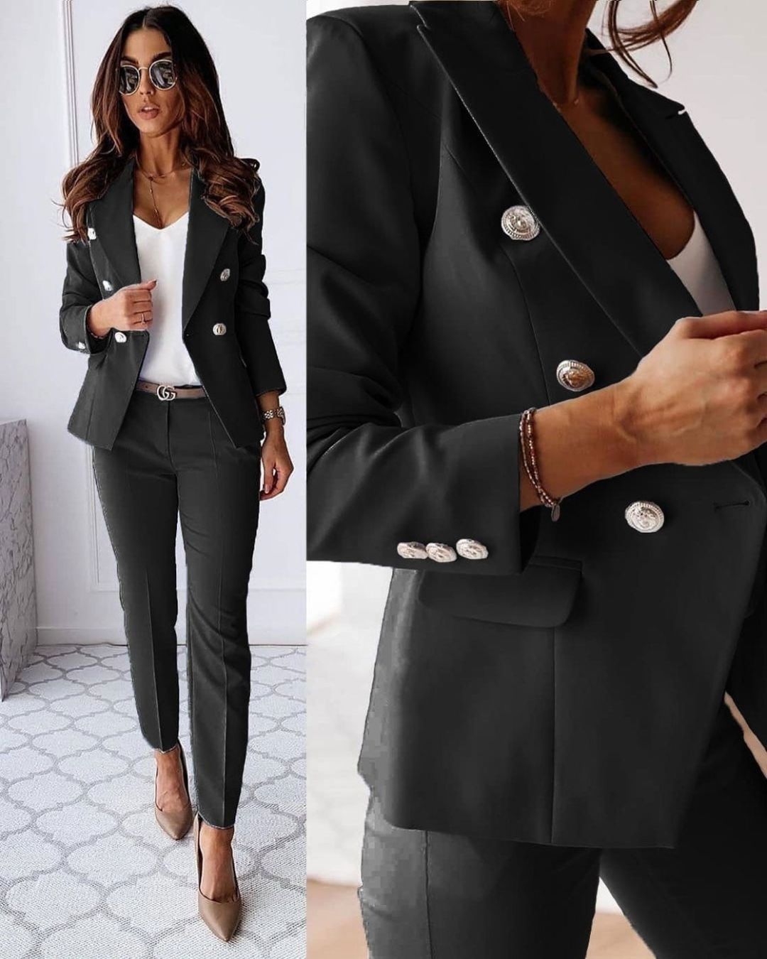 Women’s Double Breasted Trouser Suit