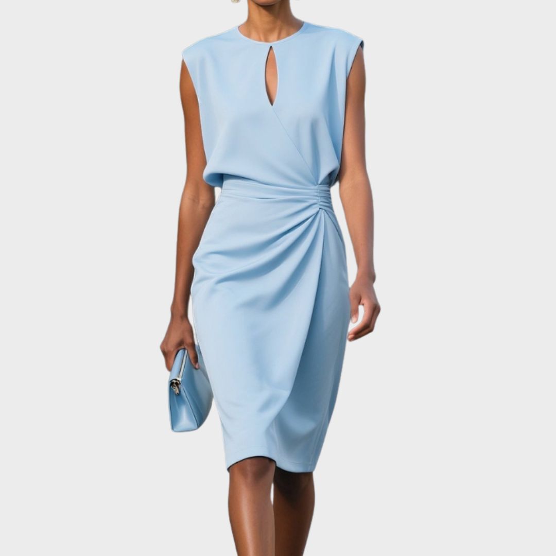 Women’s Sleeveless Flared Midi Dress