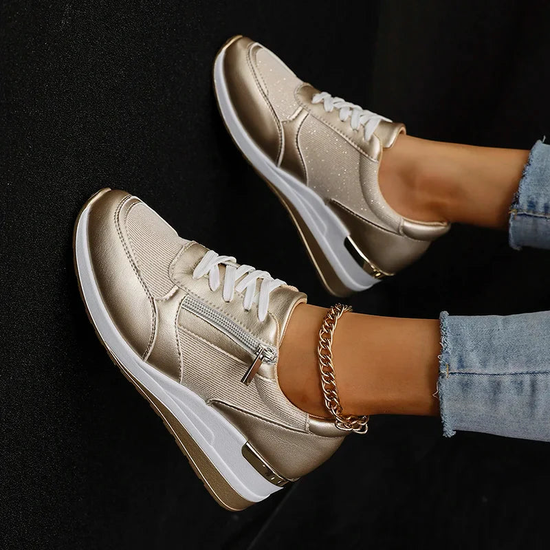 Women’s Metallic Platform Sneakers