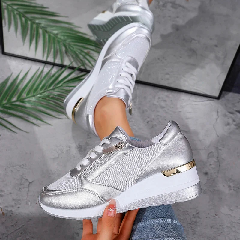 Women’s Metallic Platform Sneakers