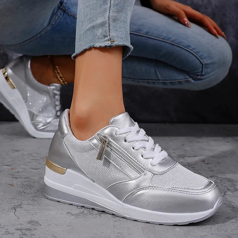 Women’s Metallic Platform Sneakers
