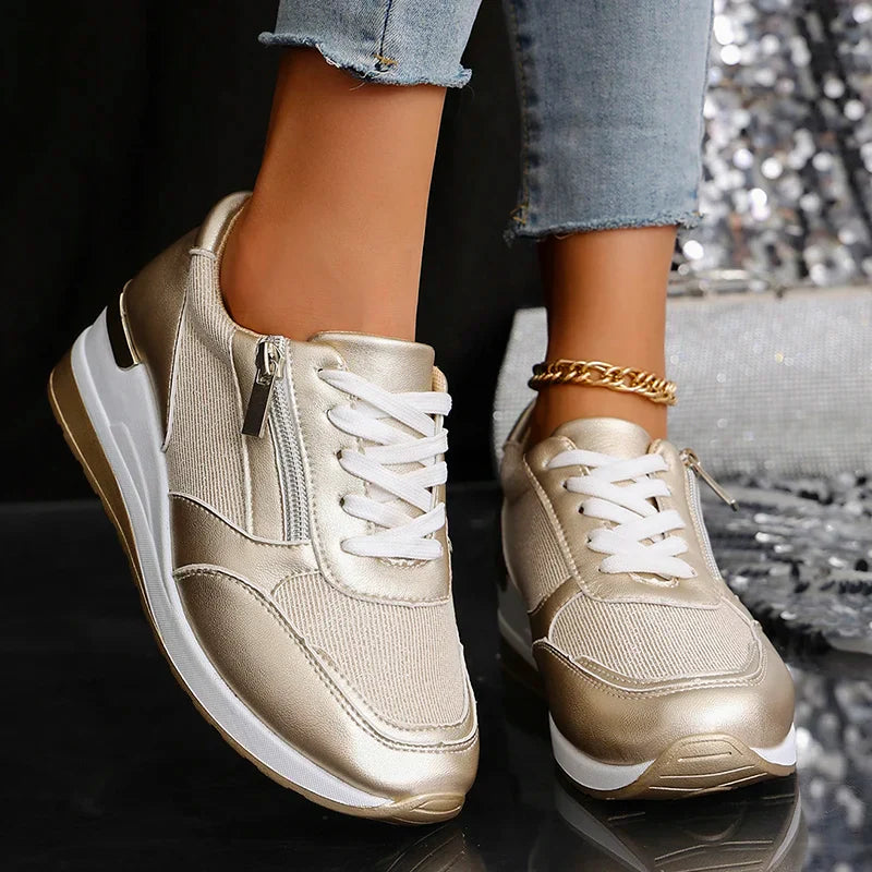 Women’s Metallic Platform Sneakers