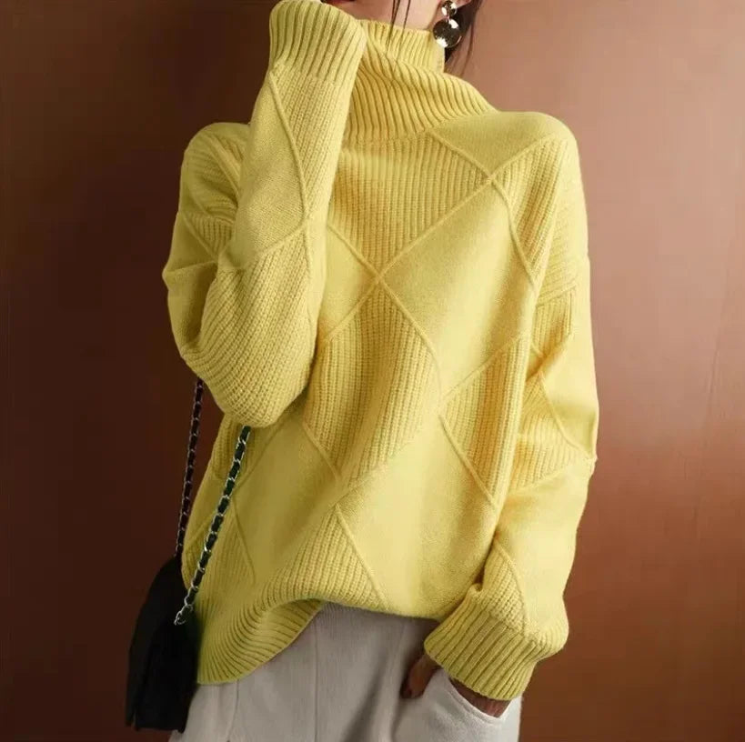 Women’s Cashmere High Neck Jumper