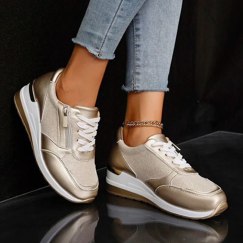 Women’s Metallic Platform Sneakers