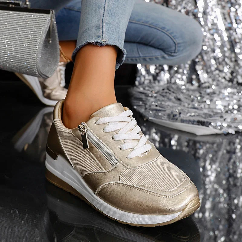 Women’s Metallic Platform Sneakers