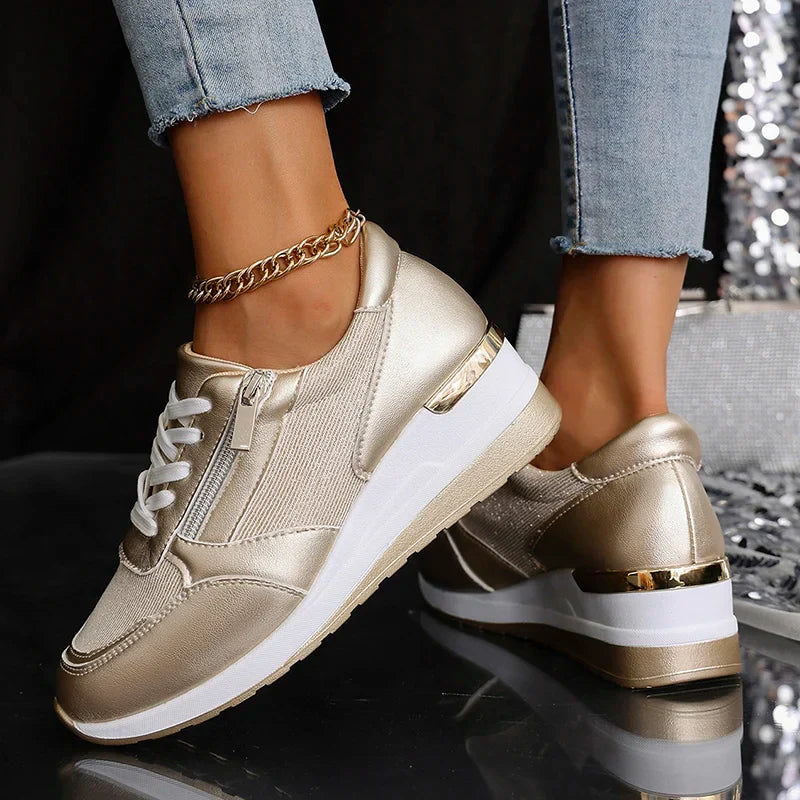 Women’s Metallic Platform Sneakers
