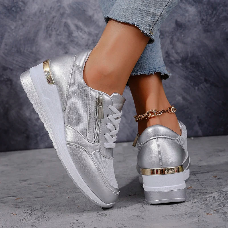 Women’s Metallic Platform Sneakers