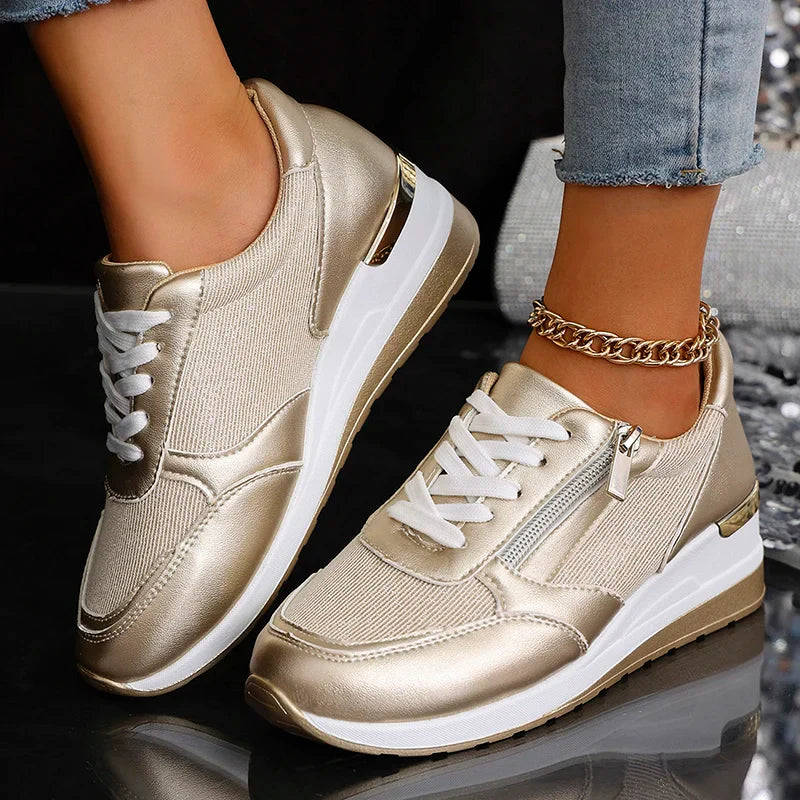 Women’s Metallic Platform Sneakers