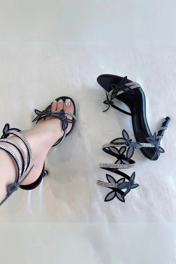 Women’s Butterfly Lace-Up Heels
