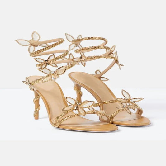 Women’s Butterfly Lace-Up Heels