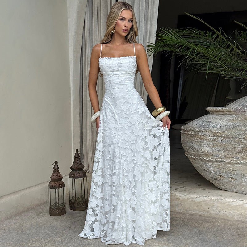 Women’s Floral Spaghetti Strap Maxi Dress