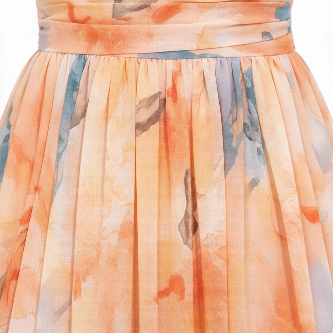 Women’s Watercolour Halterneck Maxi Dress
