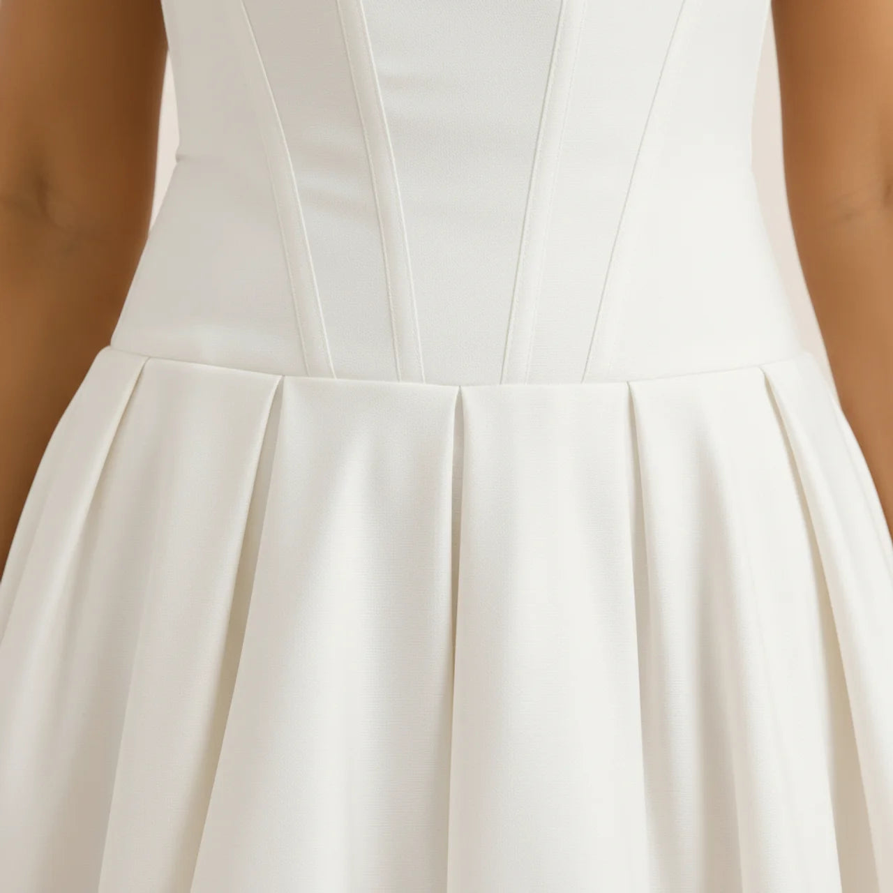 Women’s Strapless Corset Midi Dress