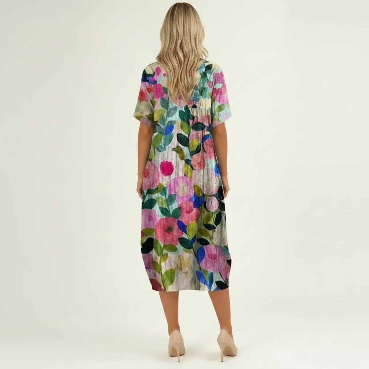 Women’s Floral V-Neck Summer Dress