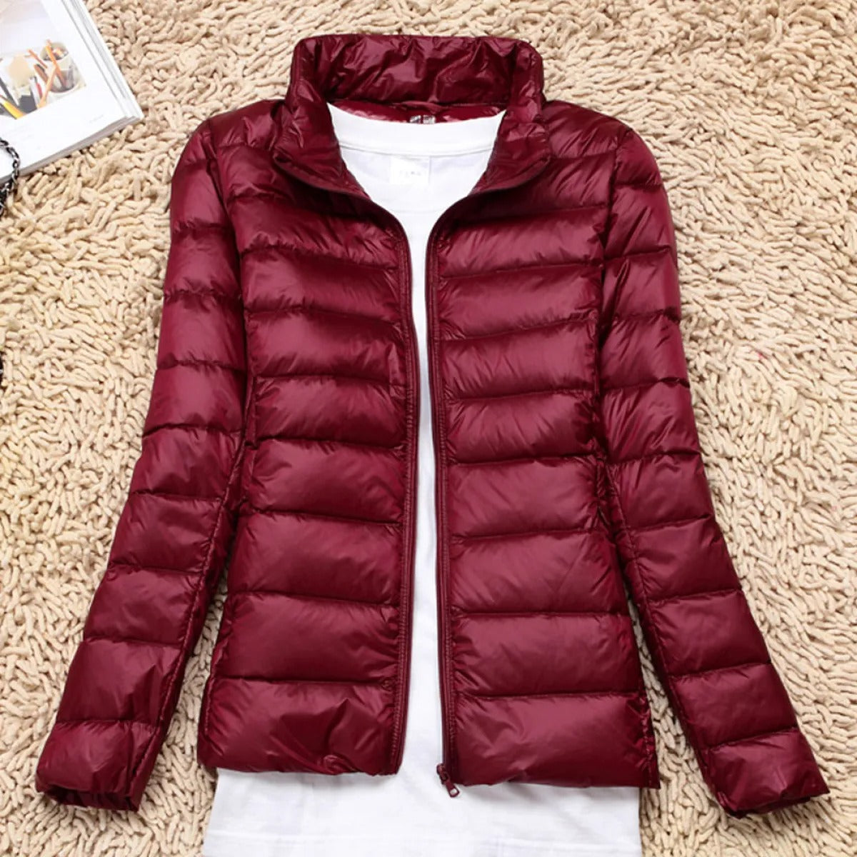 Burgundy High Collar / 5XL