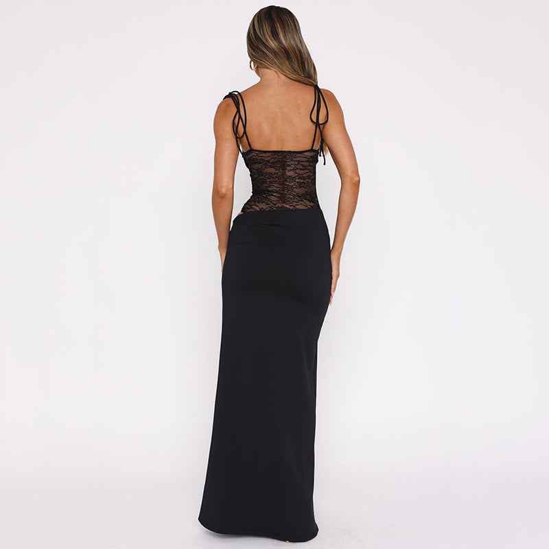 Women’s Lace Corset Maxi Dress